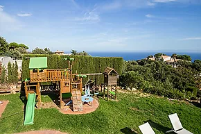 Preciosa villa rústica con impresionantes vistas al mar en Platja d'Aro