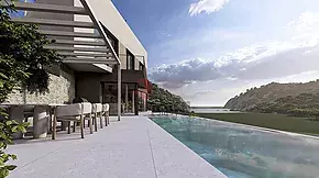 Preciosa y exclusiva casa moderna en construcción en Begur