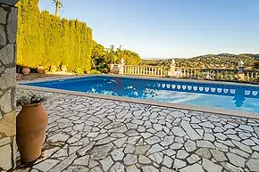 Belle villa rustique avec vue mer à Calonge